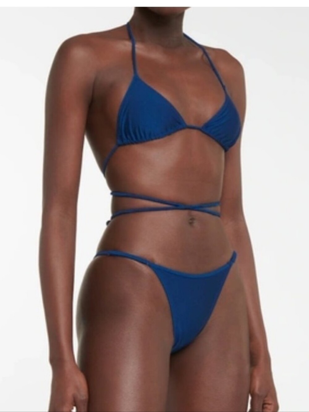 Tropic of C Navy Tie-Around Bikini